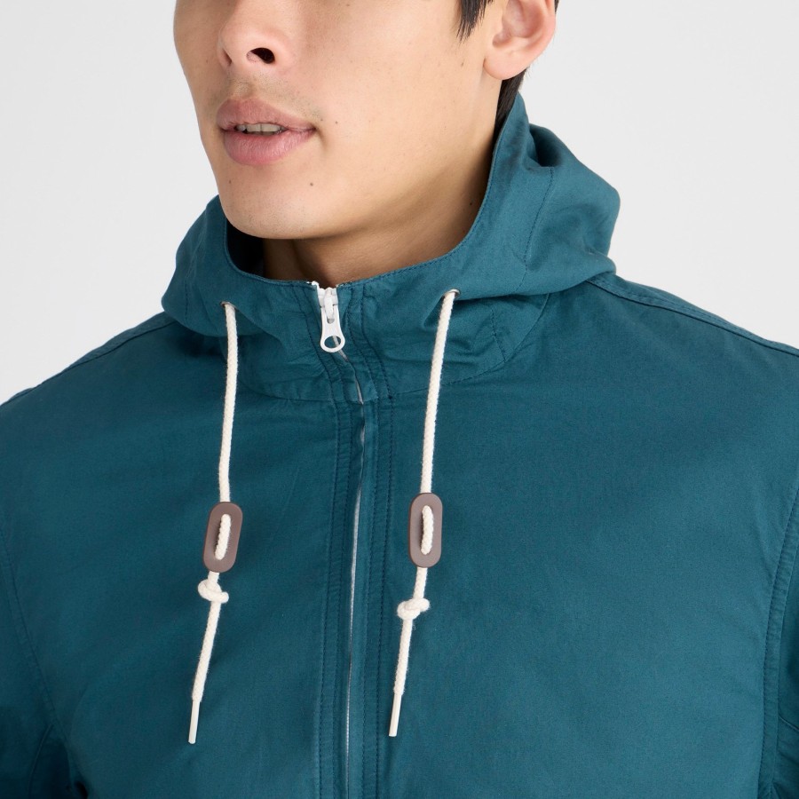 Hot J.Crew Hooded Surf Jacket In Cotton