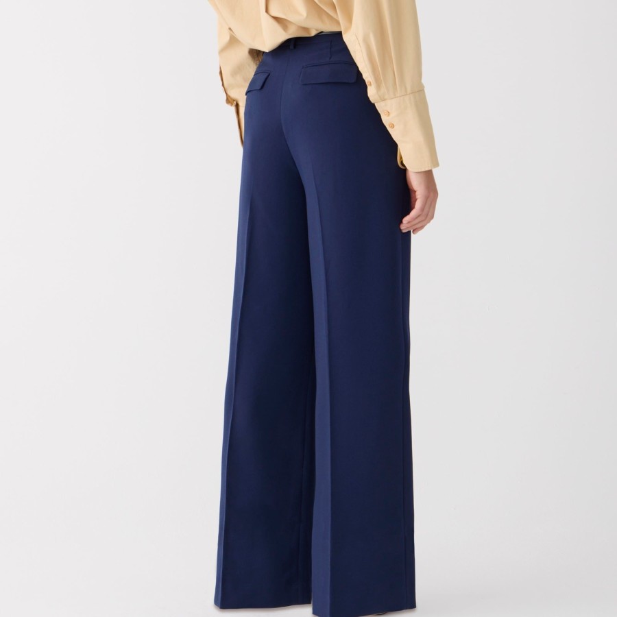 New J.Crew Wide-Leg Essential Pant In City Crepe