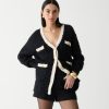 Online J.Crew Longer Sweater Lady Jacket In Textured Contrast Yarn