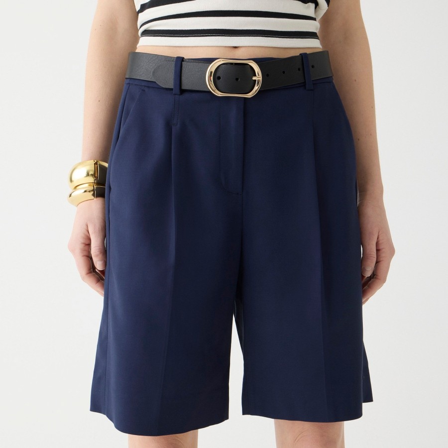 Hot J.Crew High-Rise Trouser Short In City Twill