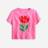 Wholesale J.Crew Girls' Cropped "Grow"Graphic T-Shirt