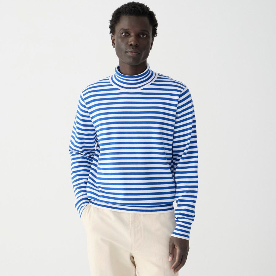 Online J.Crew Cotton Turtleneck Sweater In Stripe