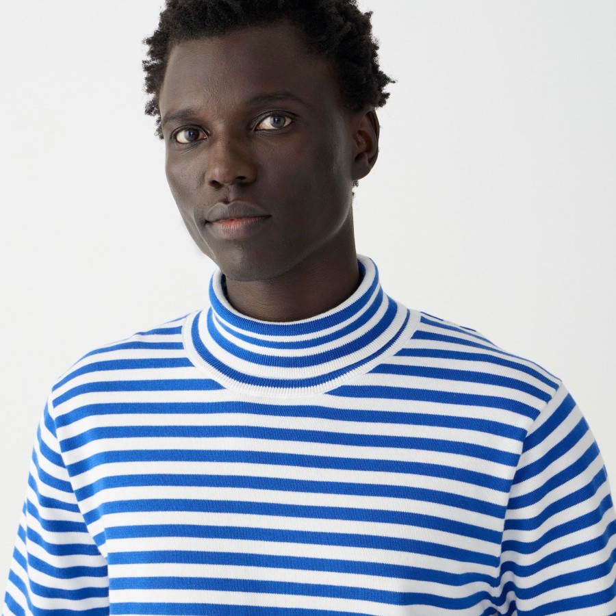 Online J.Crew Cotton Turtleneck Sweater In Stripe