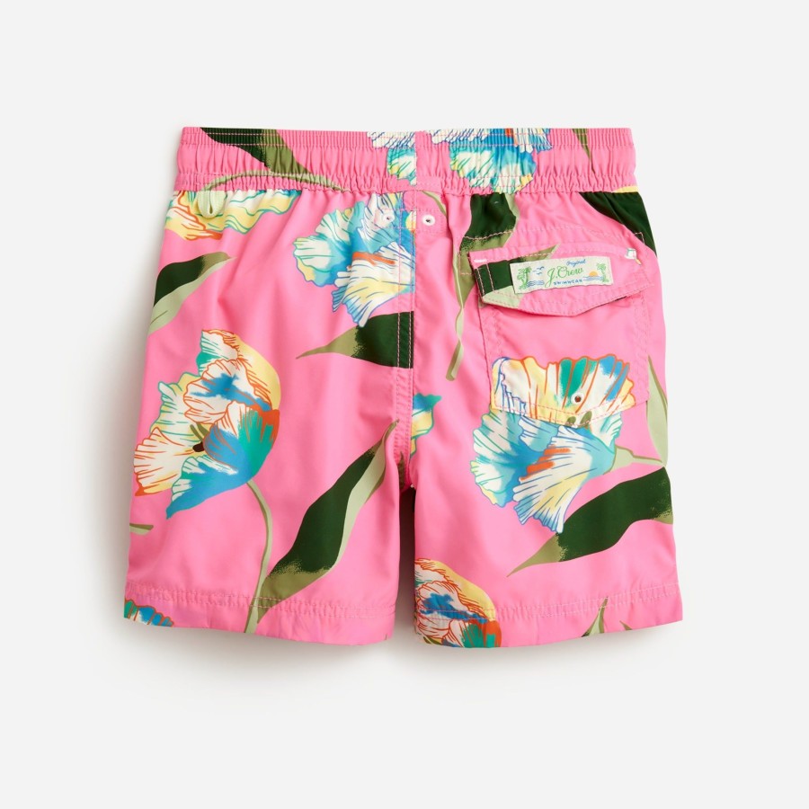 Best J.Crew Boys' New Printed Swim Trunk With Upf 50+