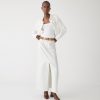 Clearance J.Crew Denim Maxi Skirt In White