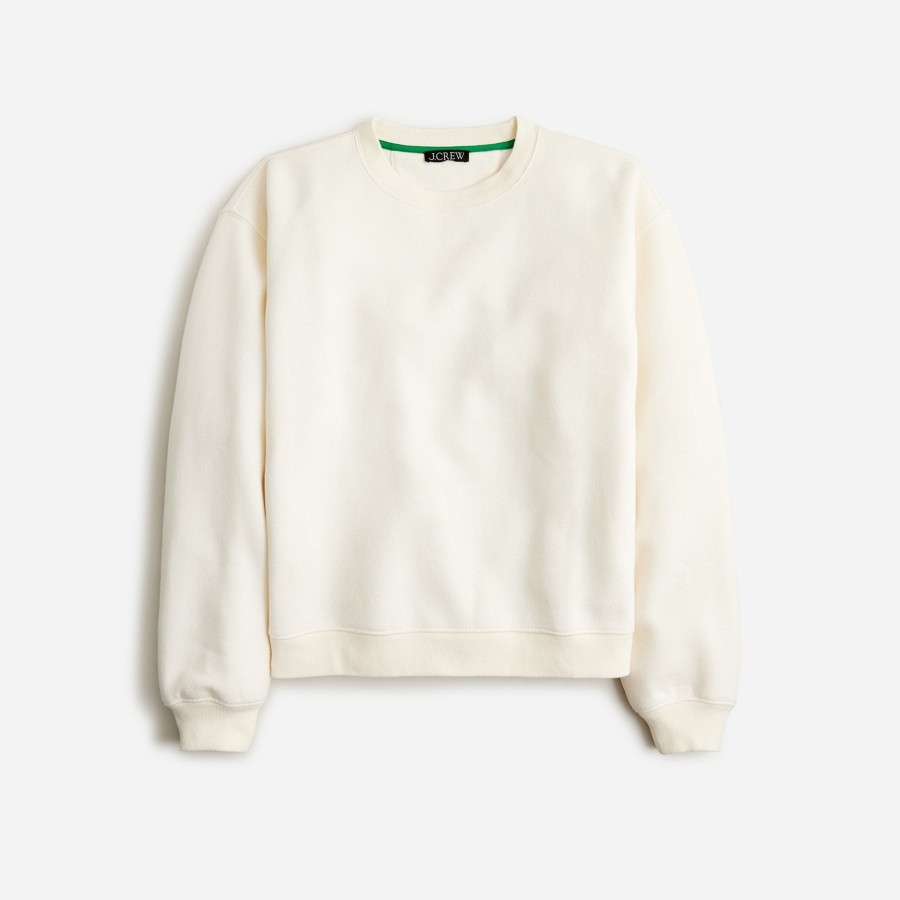 Clearance J.Crew Heritage Fleece Cropped Sweatshirt