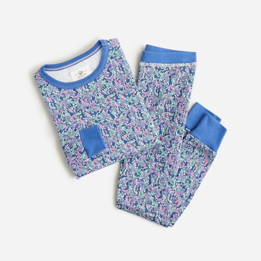 New J.Crew Girls' Long-Sleeve Printed Sleep Set