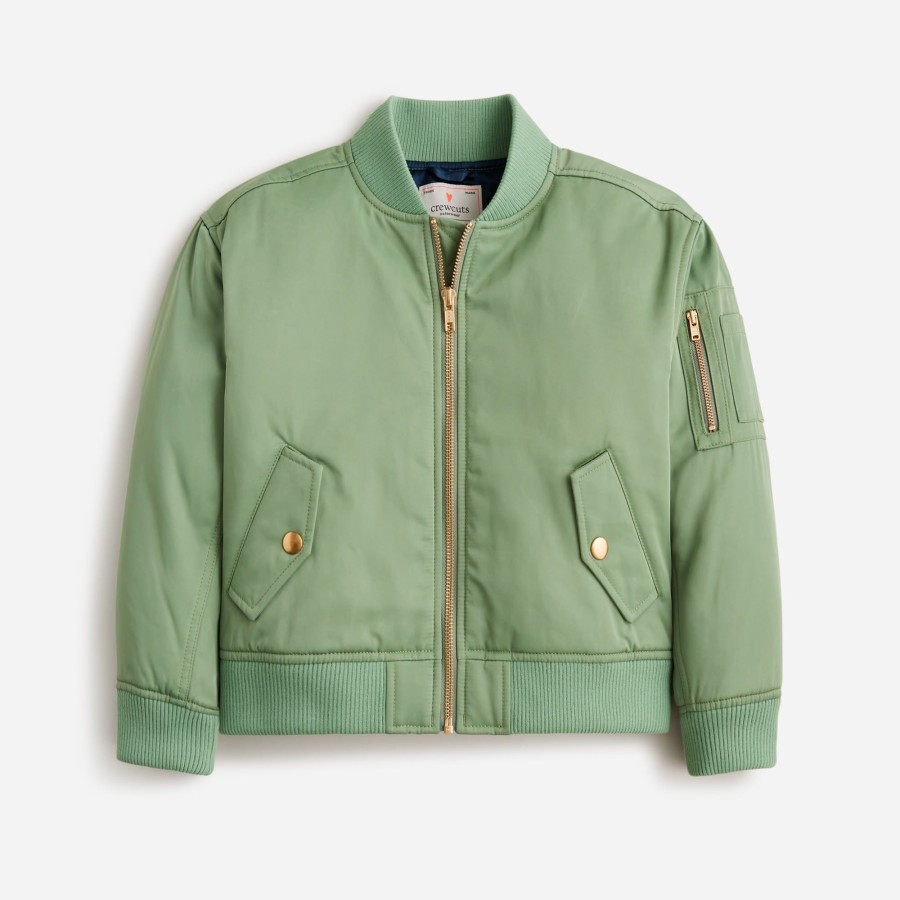 Clearance J.Crew Limited-Edition Kids' Cropped Bomber Jacket In Twill