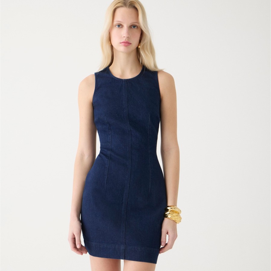 Wholesale J.Crew Fitted Denim Mini Dress In Rinse Wash