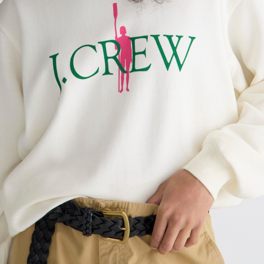 New J.Crew French Terry Oarsman Relaxed Sweatshirt