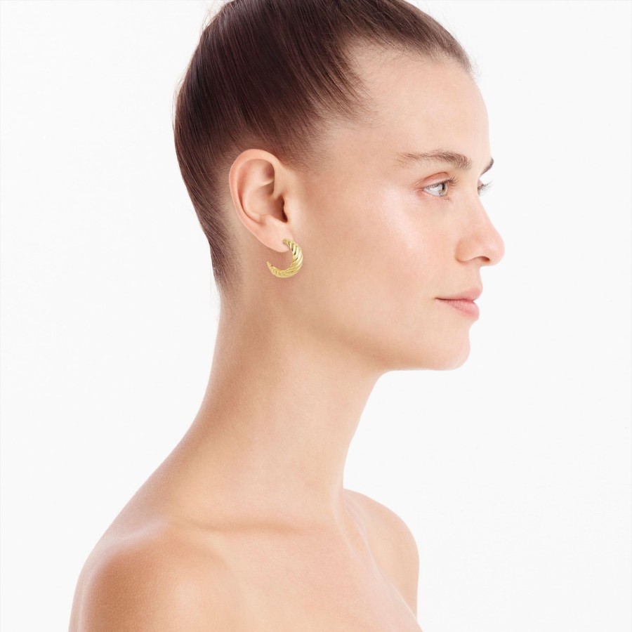 Best J.Crew Sculptural Gold Earrings Set-Of-Three