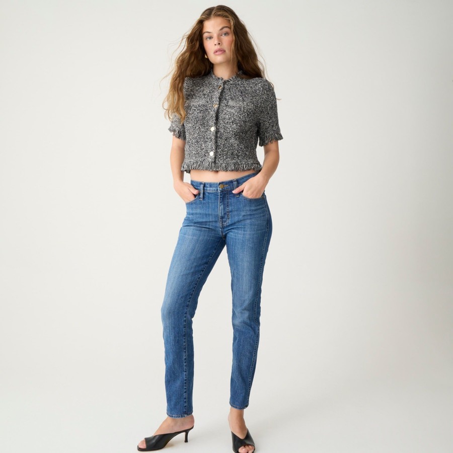 New J.Crew 9" Vintage Slim-Straight Jean In Bensen Wash