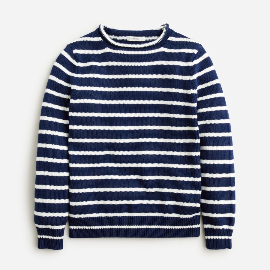 Online J.Crew Kids' Heritage Cotton Rollneck Sweater In Stripe